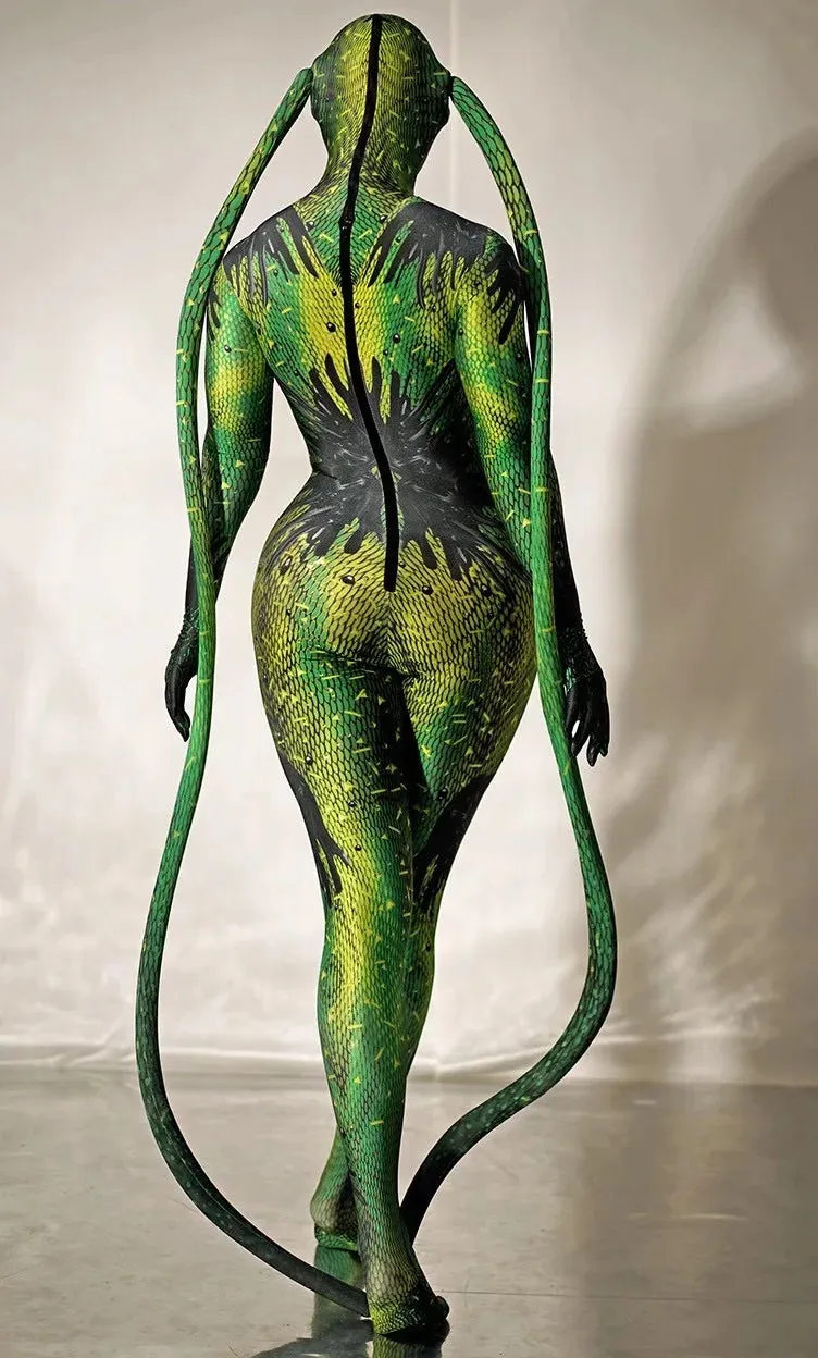 Animal Cosplay Pattern 3D fly print Jumpsuits