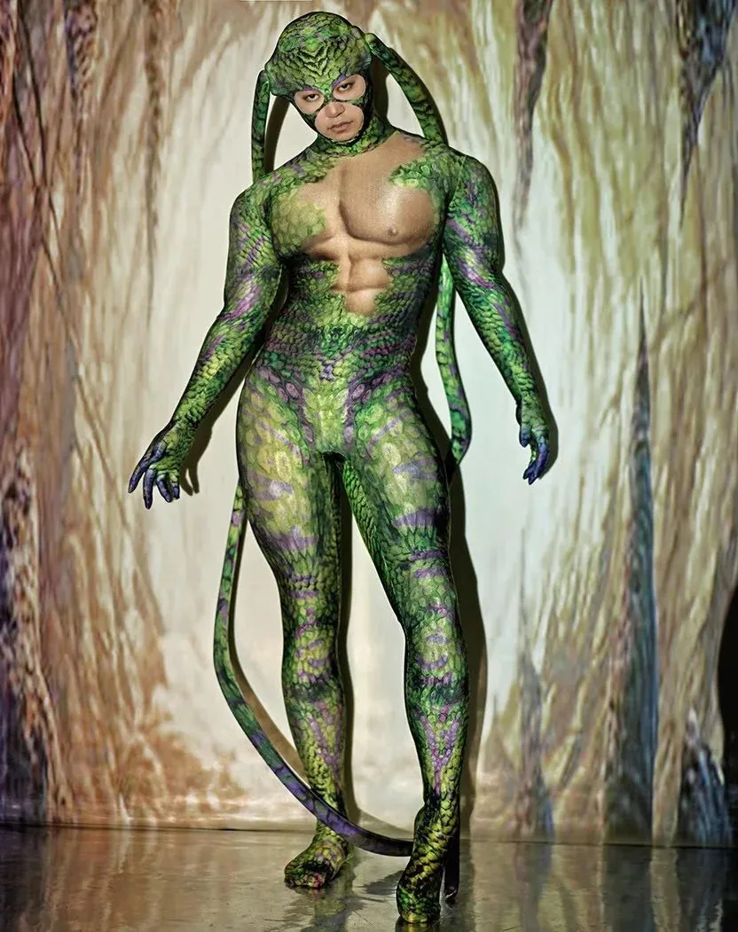 Animal Cosplay Pattern 3D fly print Jumpsuits