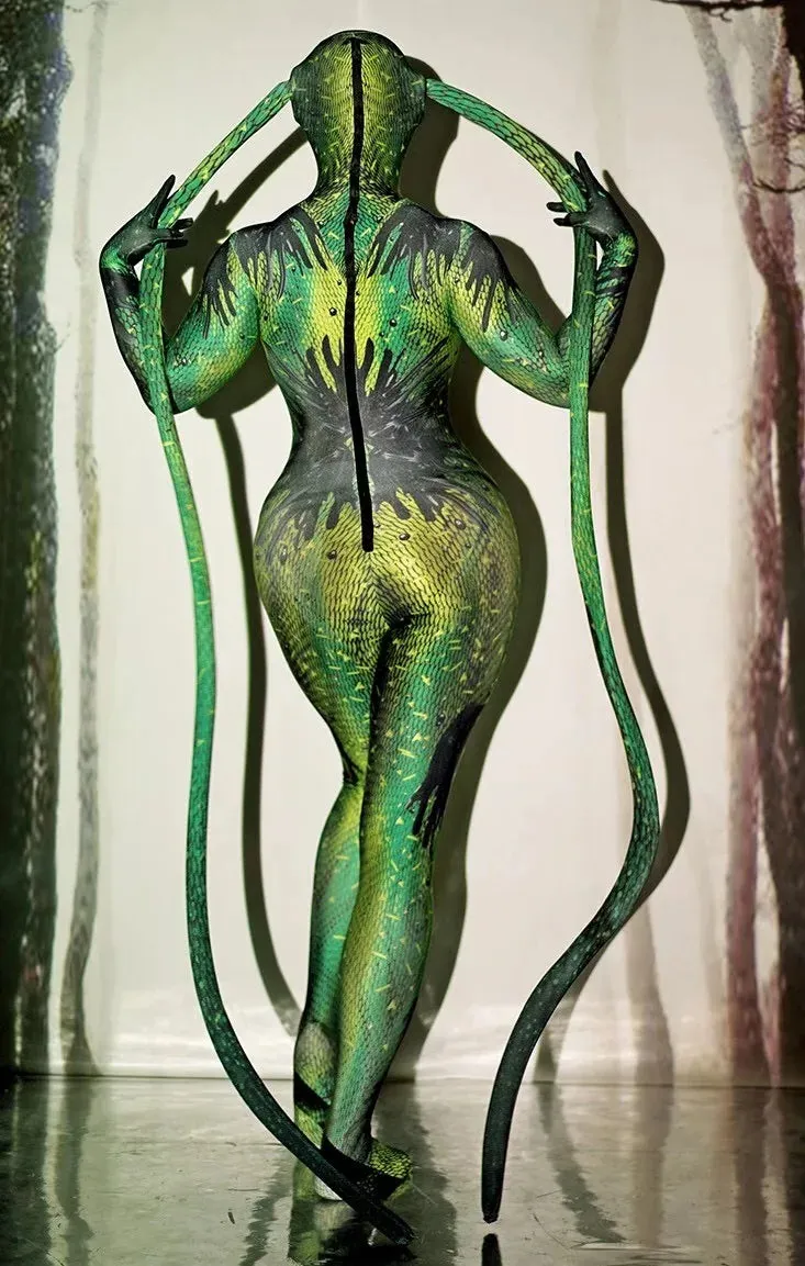 Animal Cosplay Pattern 3D fly print Jumpsuits