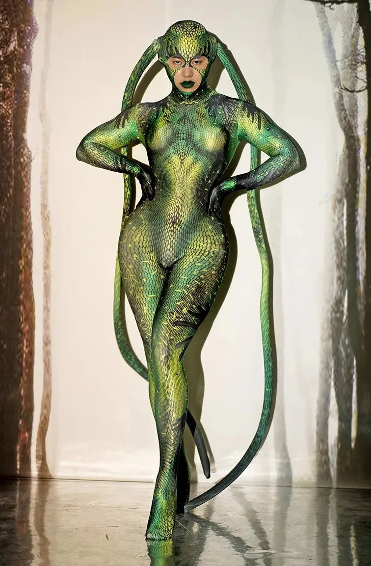Animal Cosplay Pattern 3D fly print Jumpsuits