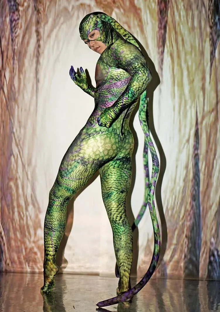 Animal Cosplay Pattern 3D fly print Jumpsuits