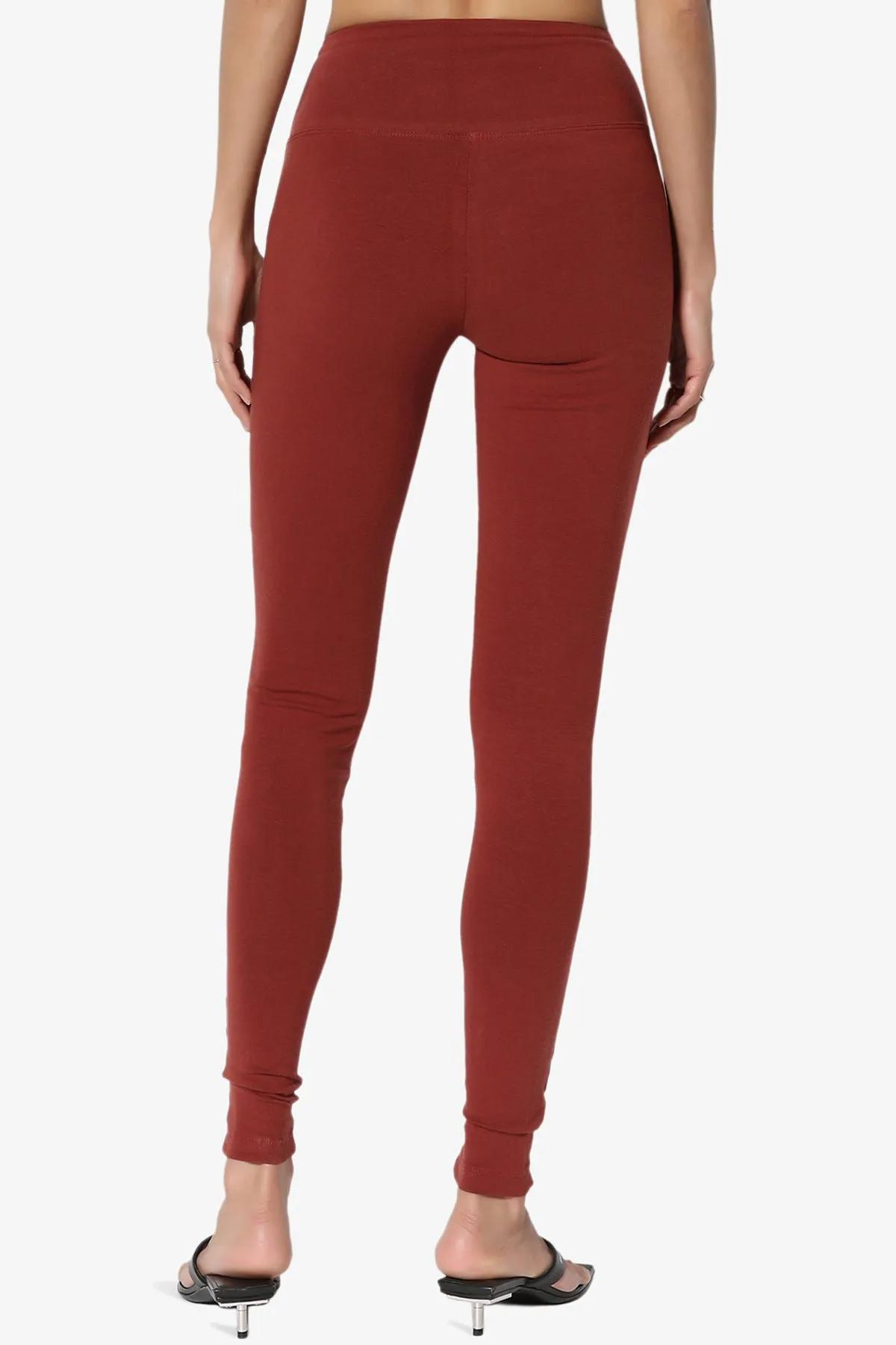 Ansley Cotton Wide Waistband Ankle Leggings