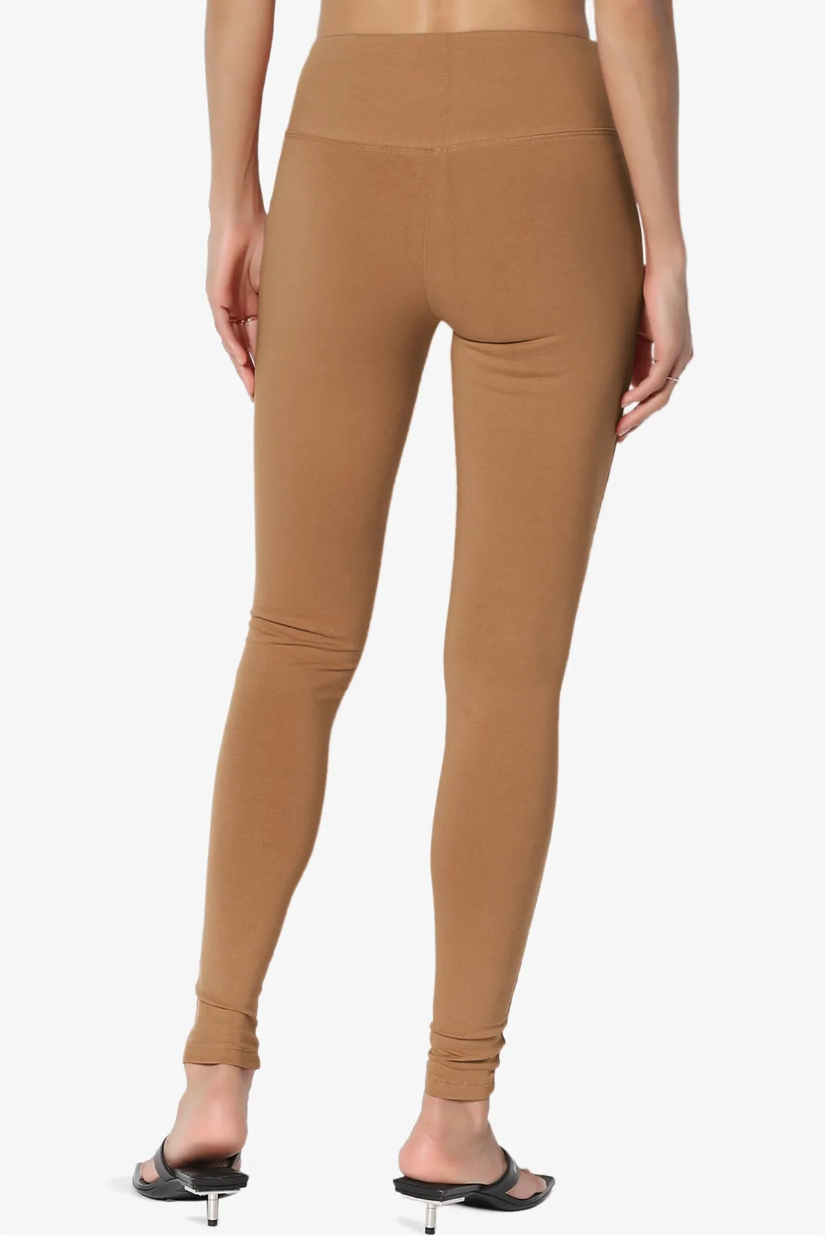 Ansley Cotton Wide Waistband Ankle Leggings