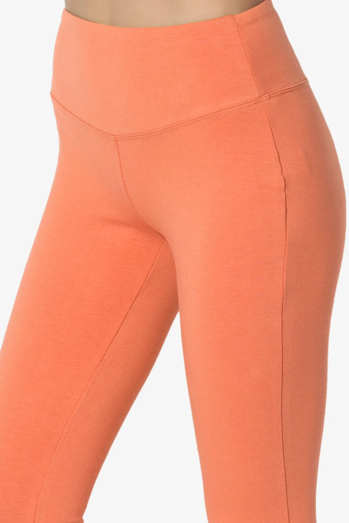Ansley Cotton Wide Waistband Ankle Leggings