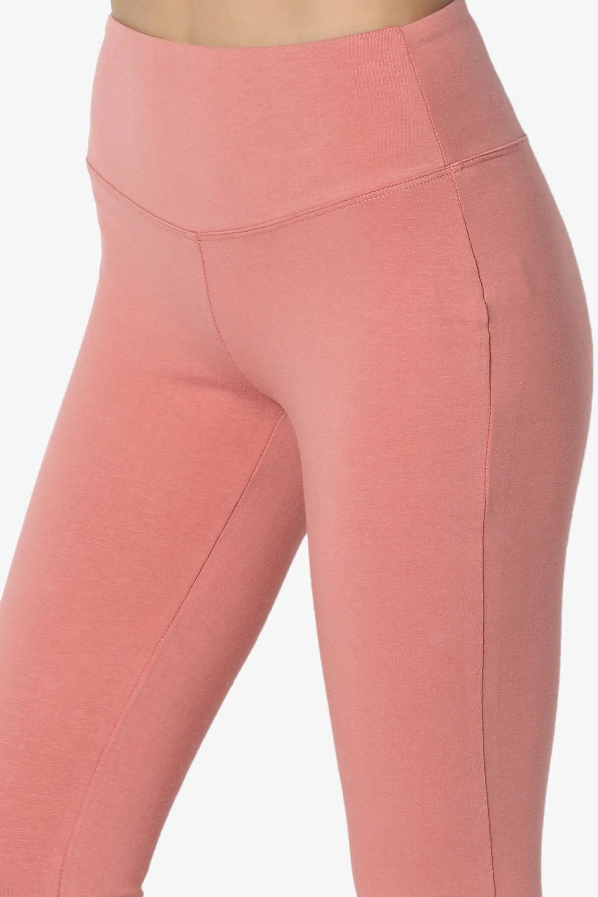 Ansley Cotton Wide Waistband Ankle Leggings
