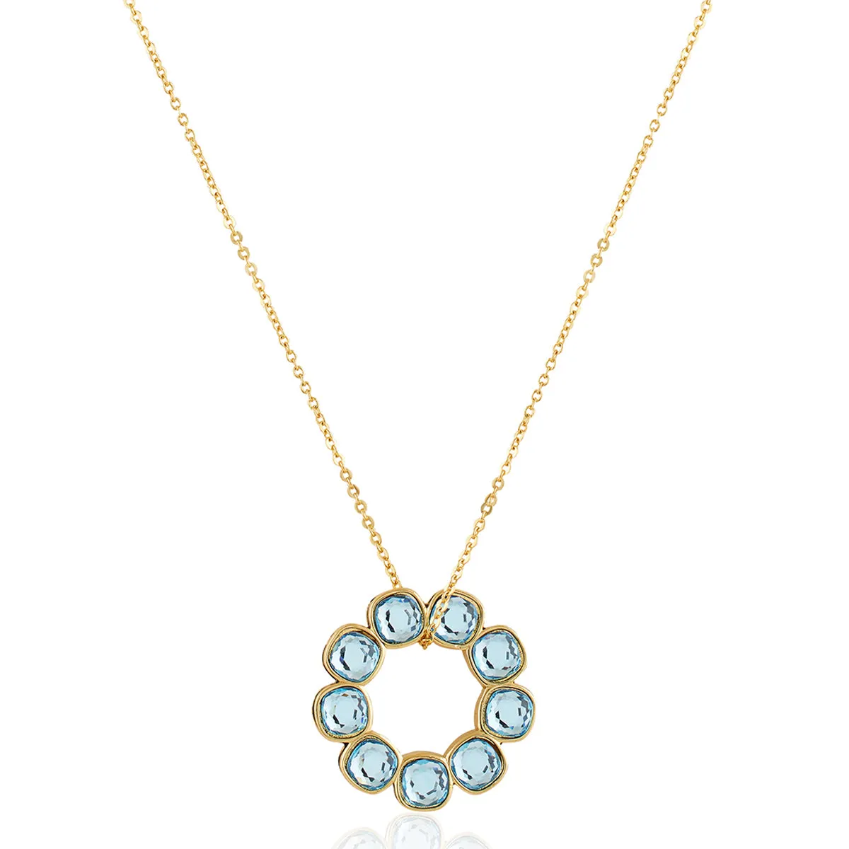 Aqua Goals Reversible Pendant Necklace
