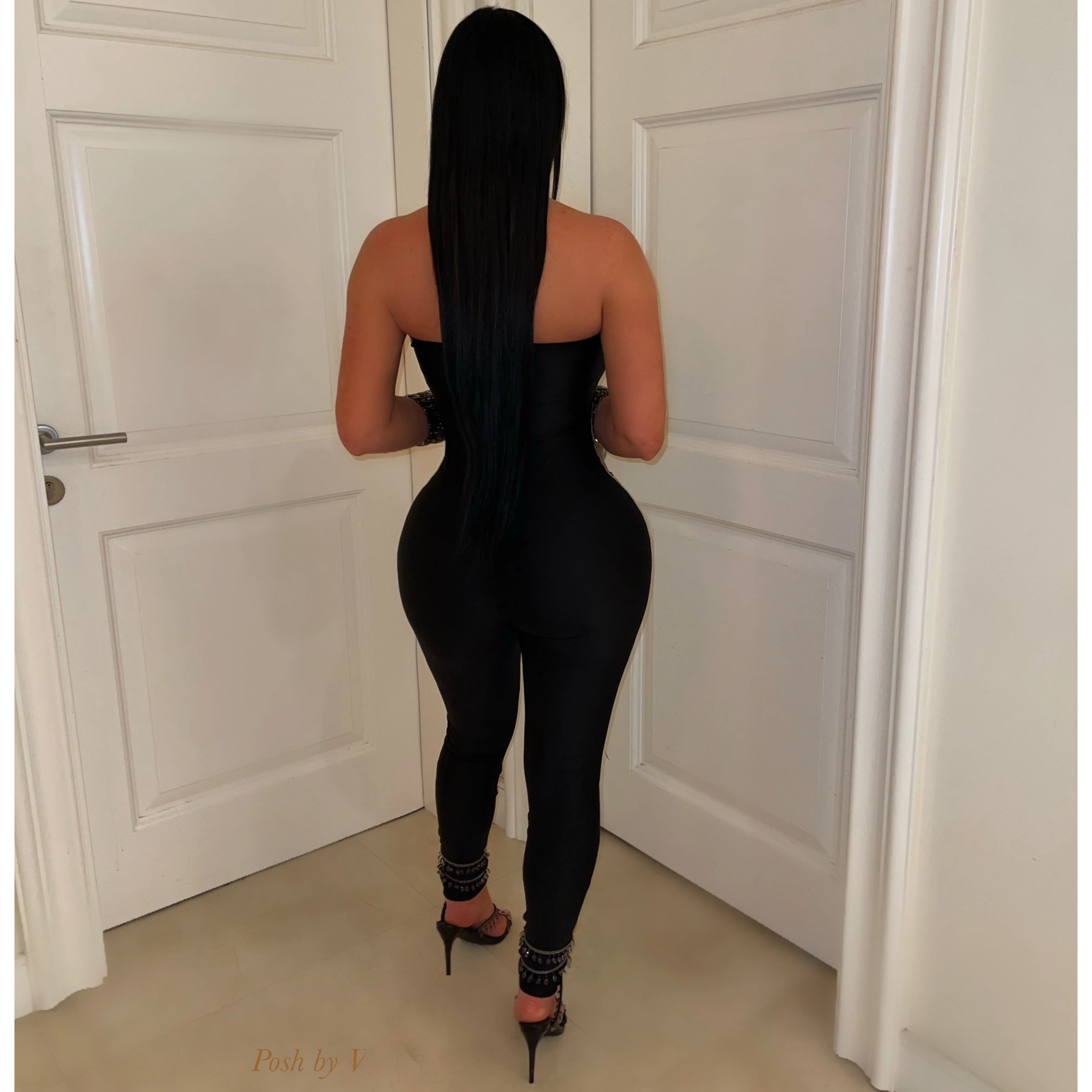 Aura glam jumpsuit (Black)
