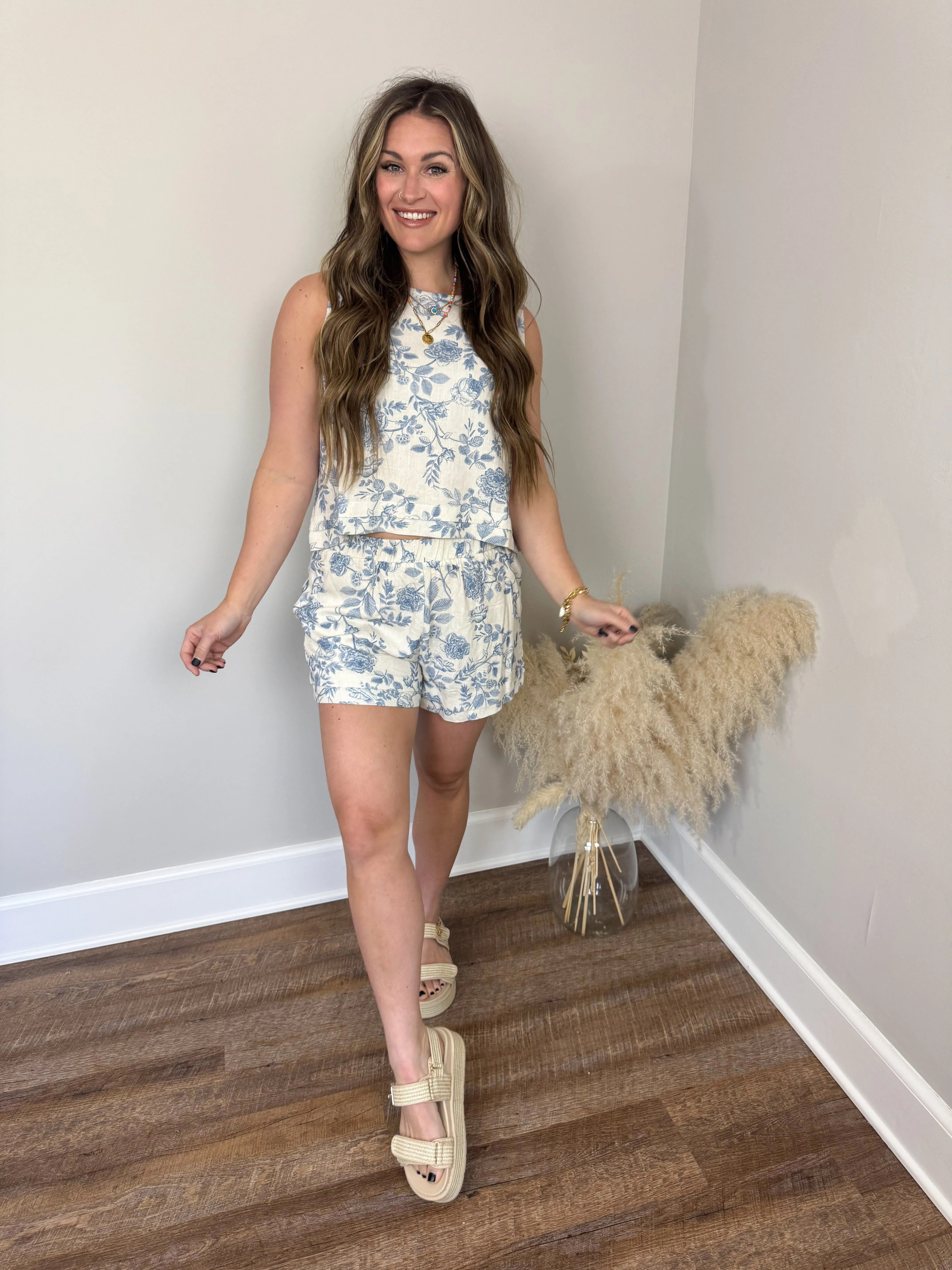 Blossom Linen Shorts