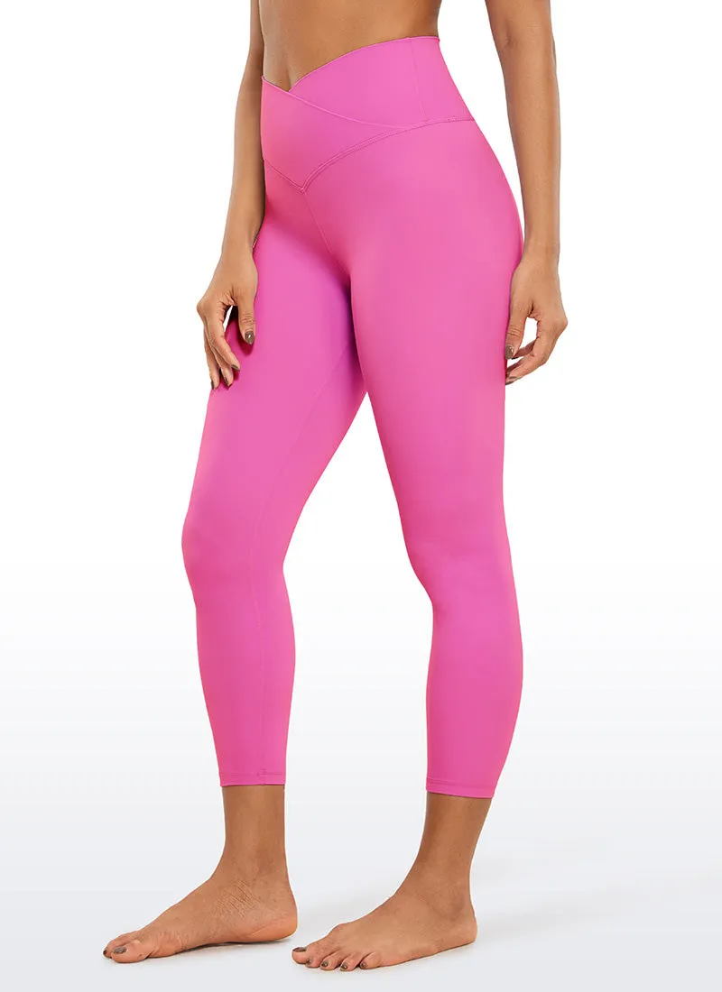 Butterluxe Capris Leggings 23"- V Cross Waist