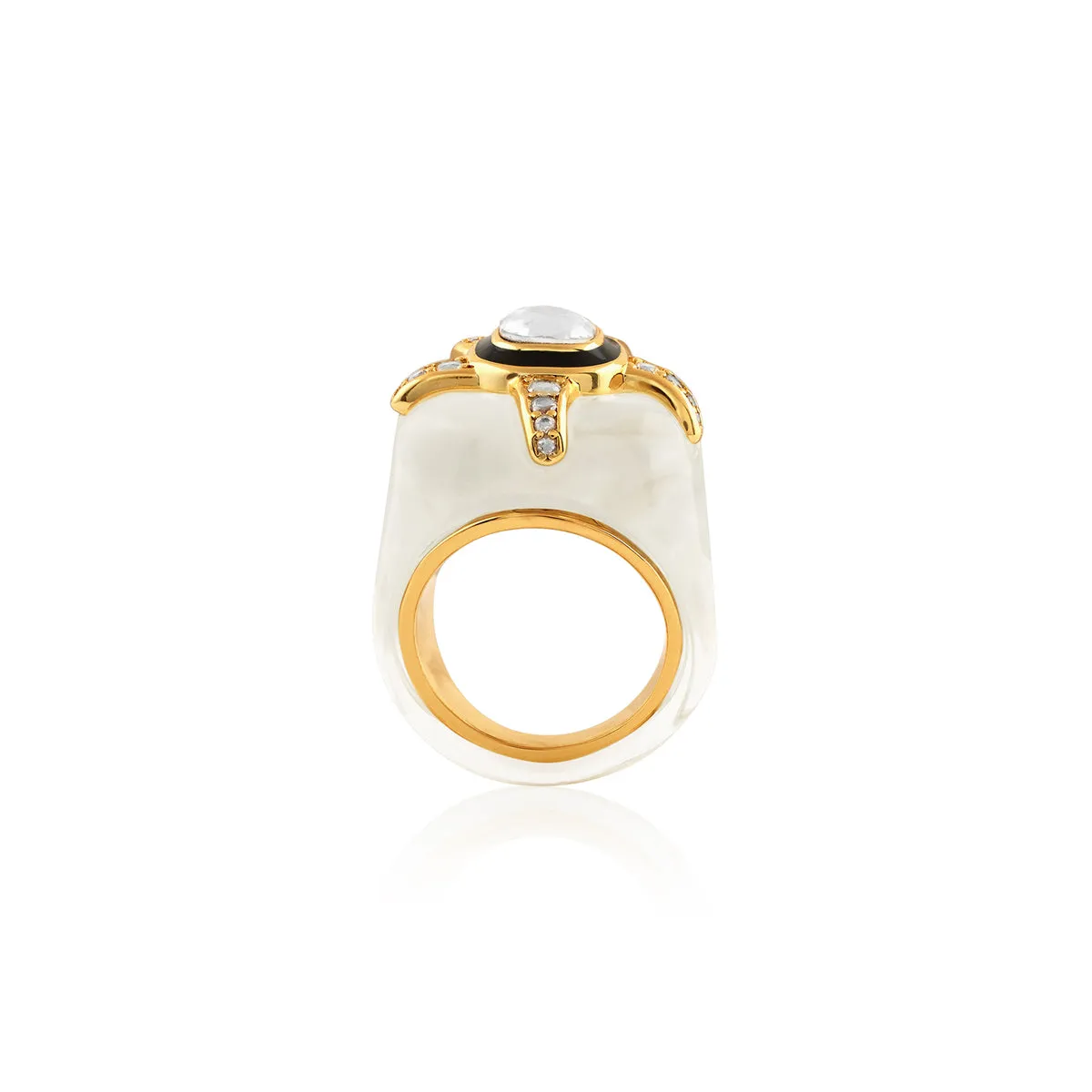 Clear Core Starfish Ring