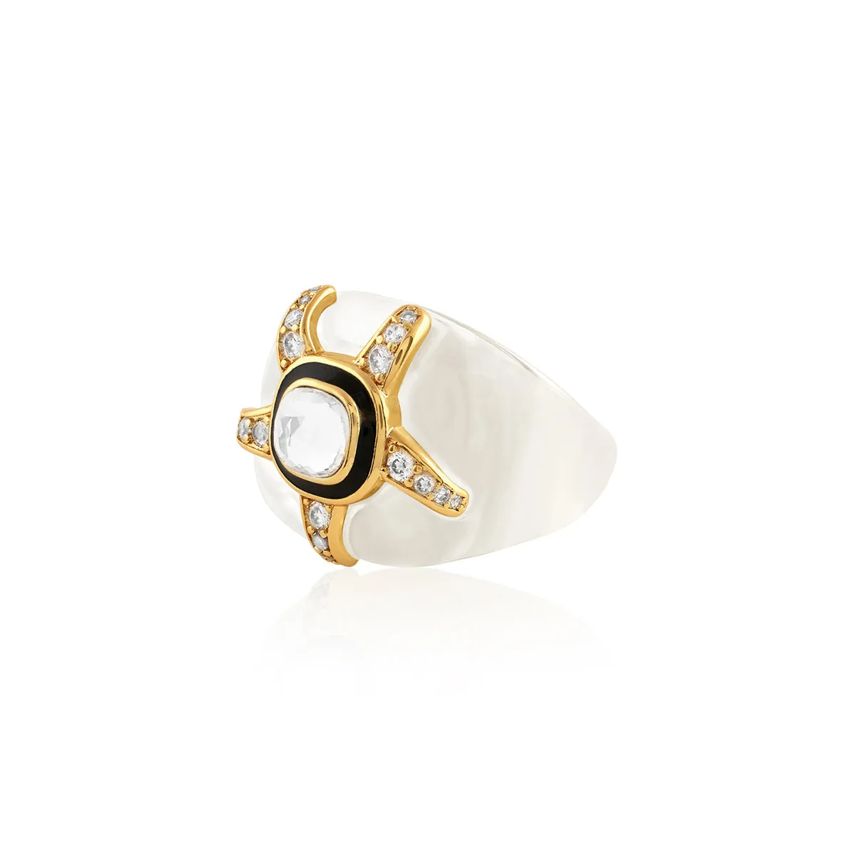 Clear Core Starfish Ring