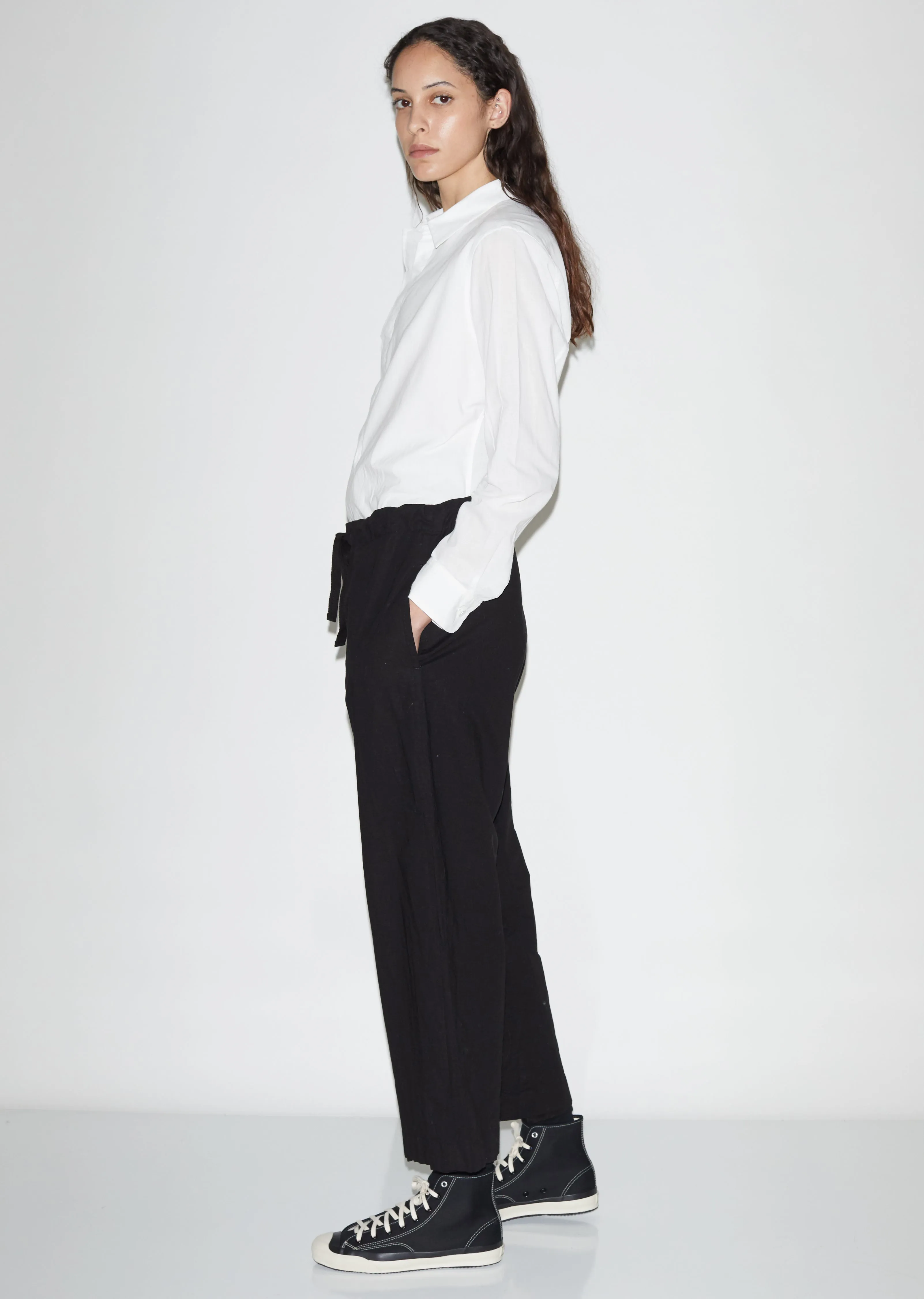 Cotton & Linen Drawstring Trousers
