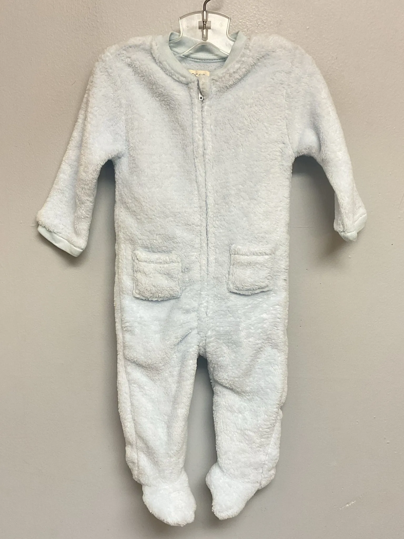 Gocco Size 6M Lt. Blue Fleece Infant Boys Jumpsuits & Coveralls