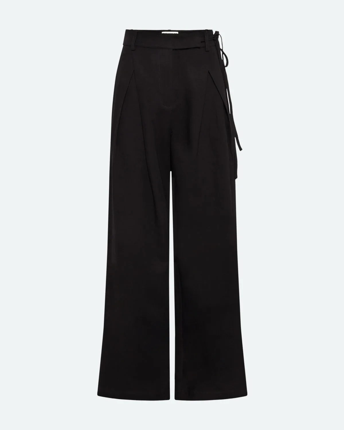 Gunli dressed pants with tie-detail 4191 - Black