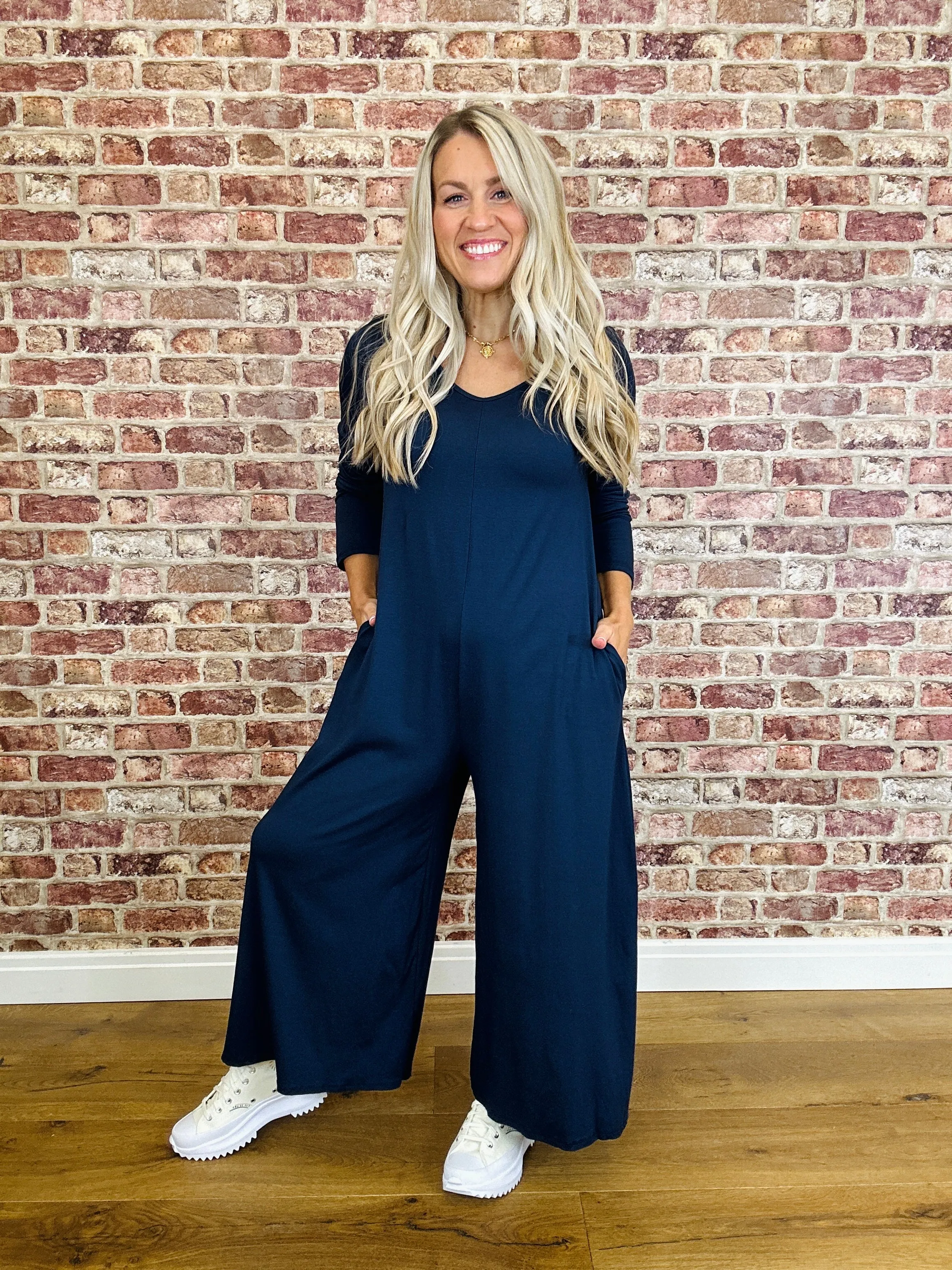 Long Sleeve Slinky Jumpsuits