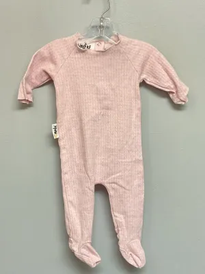 Maniere Child Size 6M Pink & White Cotton Infant Girls Jumpsuits & Coveralls