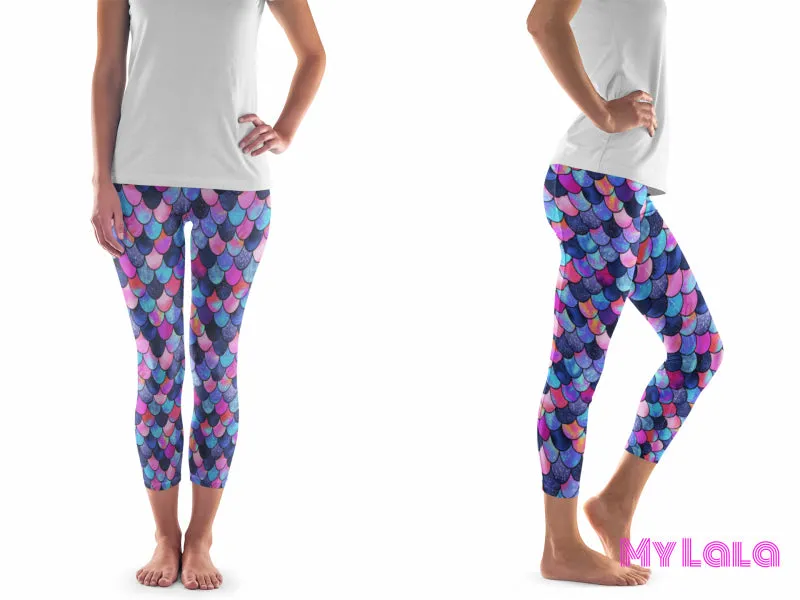 Pocketed Yoga Capri OS (Stary Mermaid)