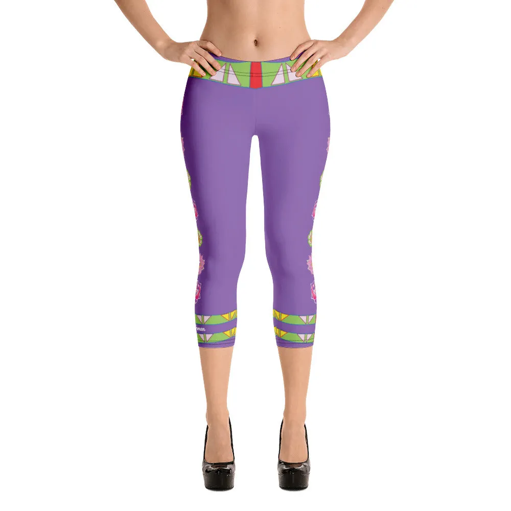 "I Love Me" Sweet Sage Woman Capri Leggings