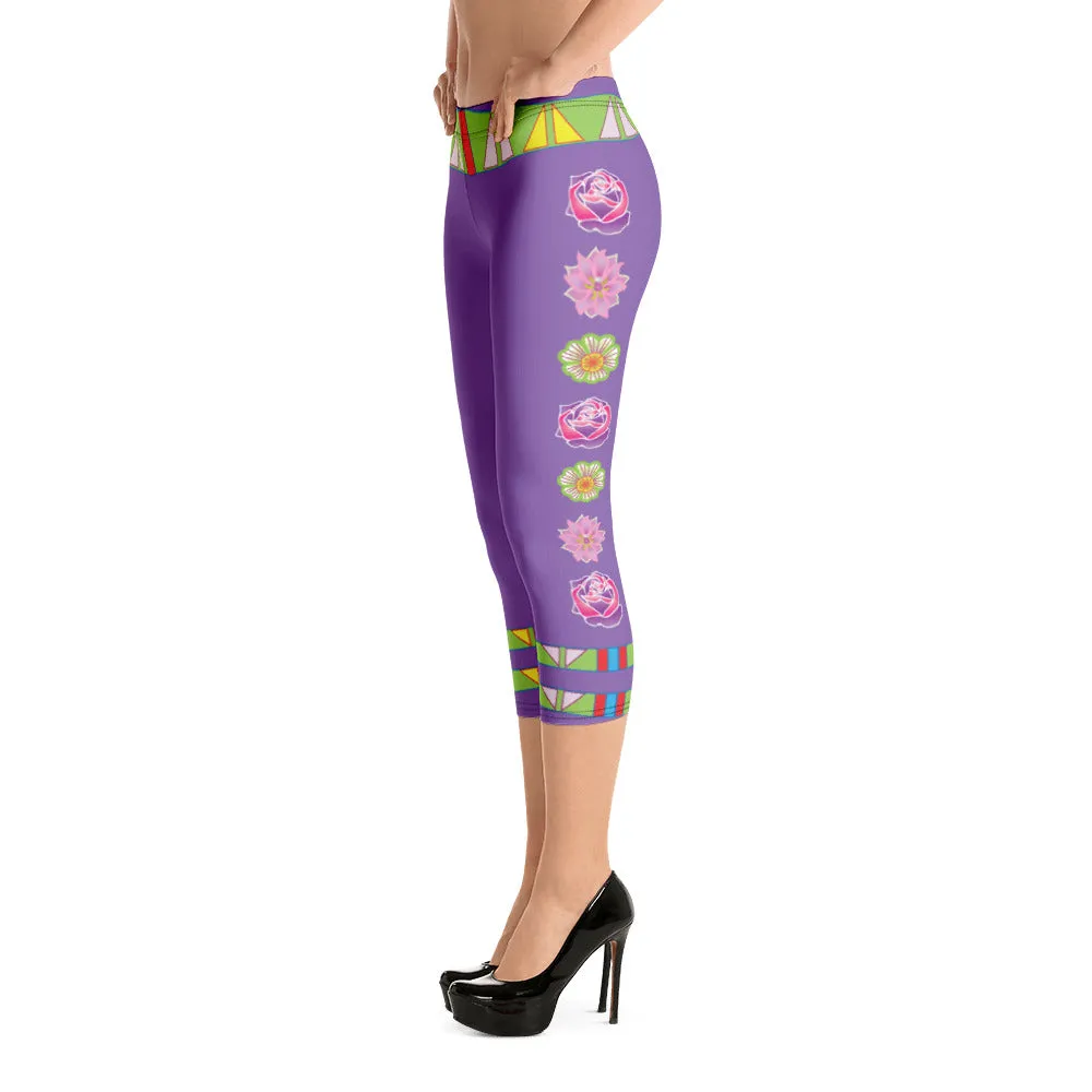 "I Love Me" Sweet Sage Woman Capri Leggings
