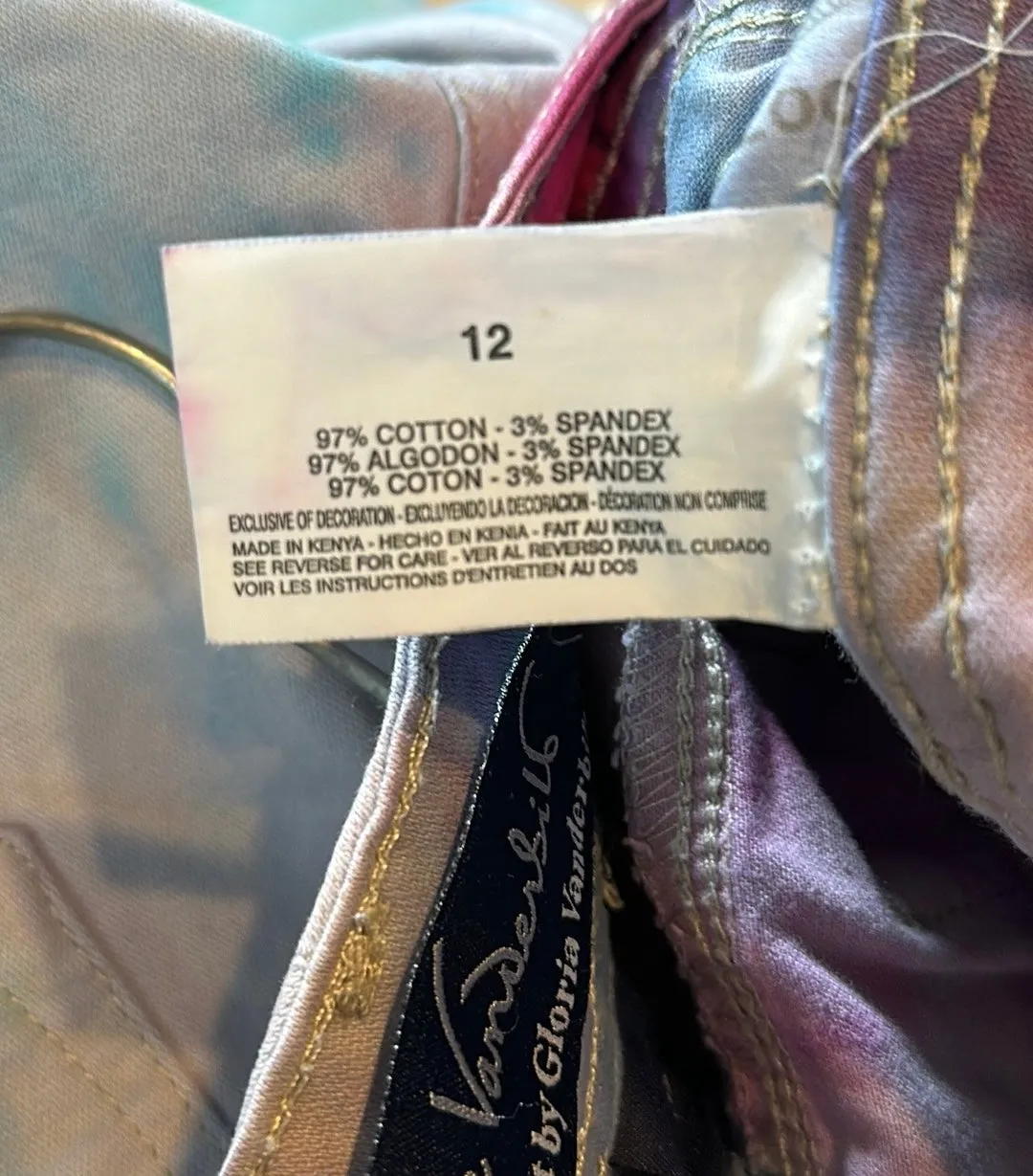 Size 12 Tye dye capris