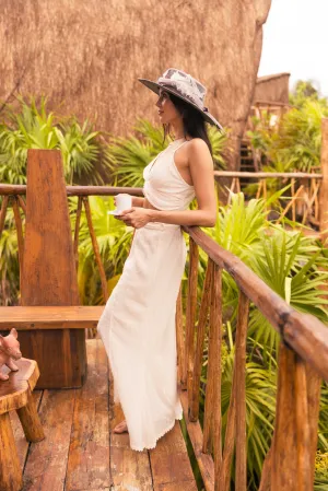 Solid Gold Pants - White Wide Leg Pants