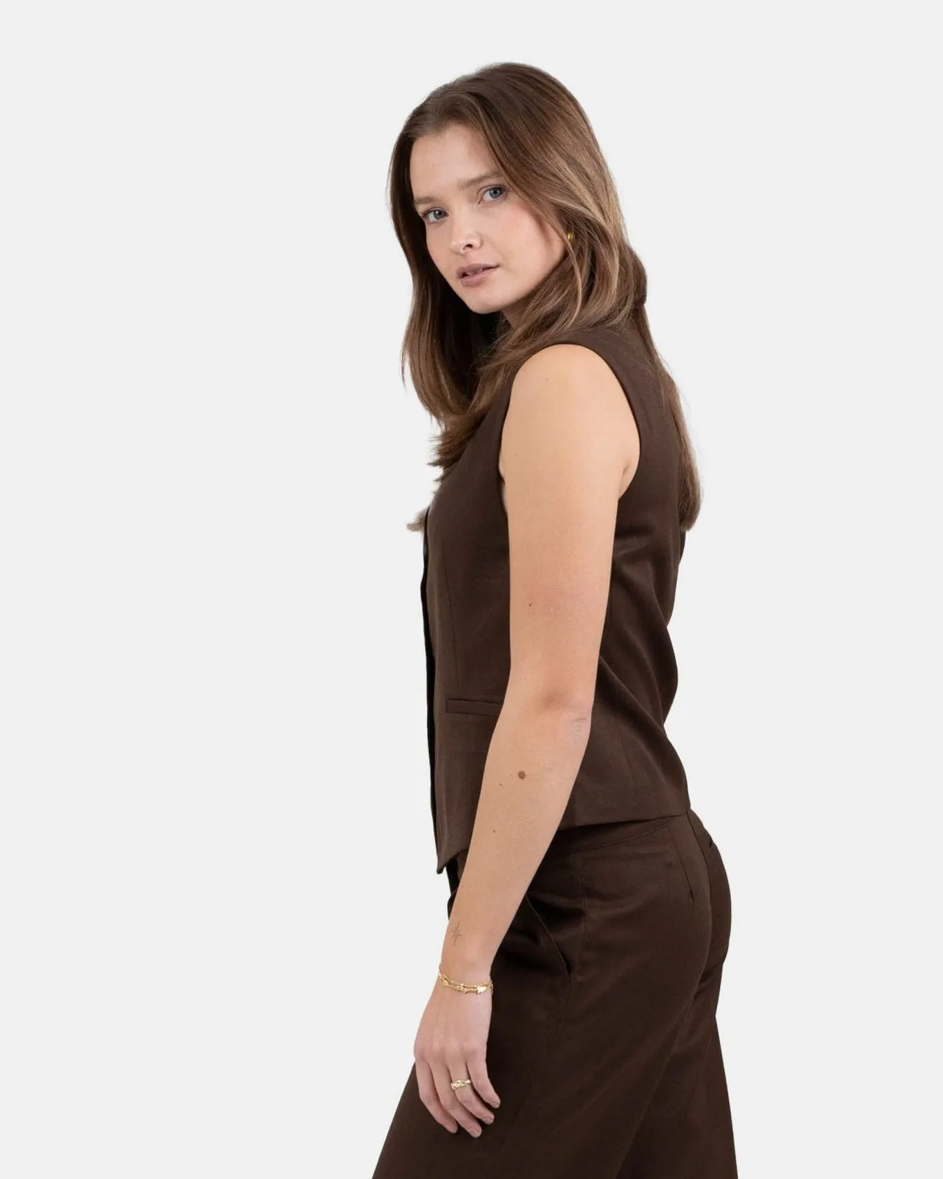 Suitvest Brun